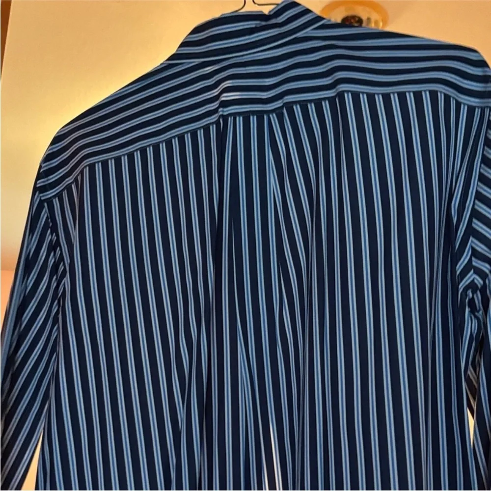 Ralph Lauren Men's Navy Striped Shirt - xLarge - Picture 3 of 4